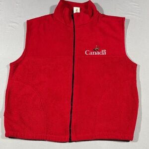 Vintage RCMP Fleece Vest Large Unisex